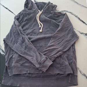 Gray Hoodie with Drawstring